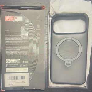 Black iPhone Case with Ring Holder